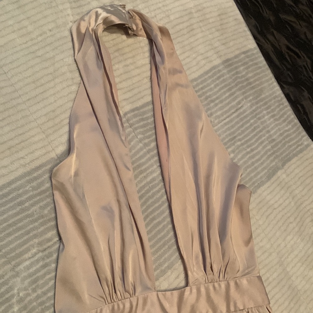 Nasty Gal beige jumpsuit halter top - Picture 11 of 11